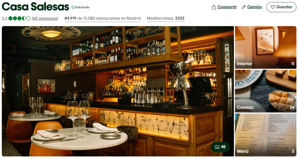 Opiniones de casa salesas​
