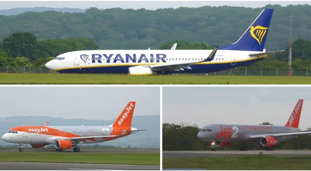 Ryanair opiniones aviones en pista de Ryanair, Easyjet y Jet 2