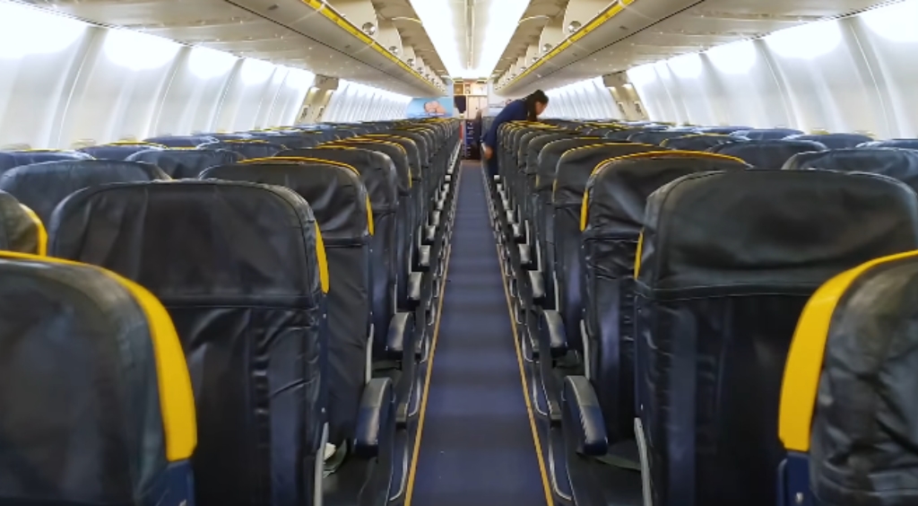 Ryanair opiniones asientos de avion de Ryanair